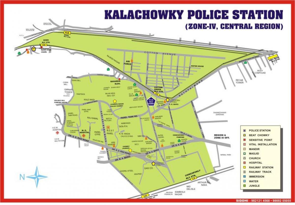 քարտեզ Kalachowki Մումբայի