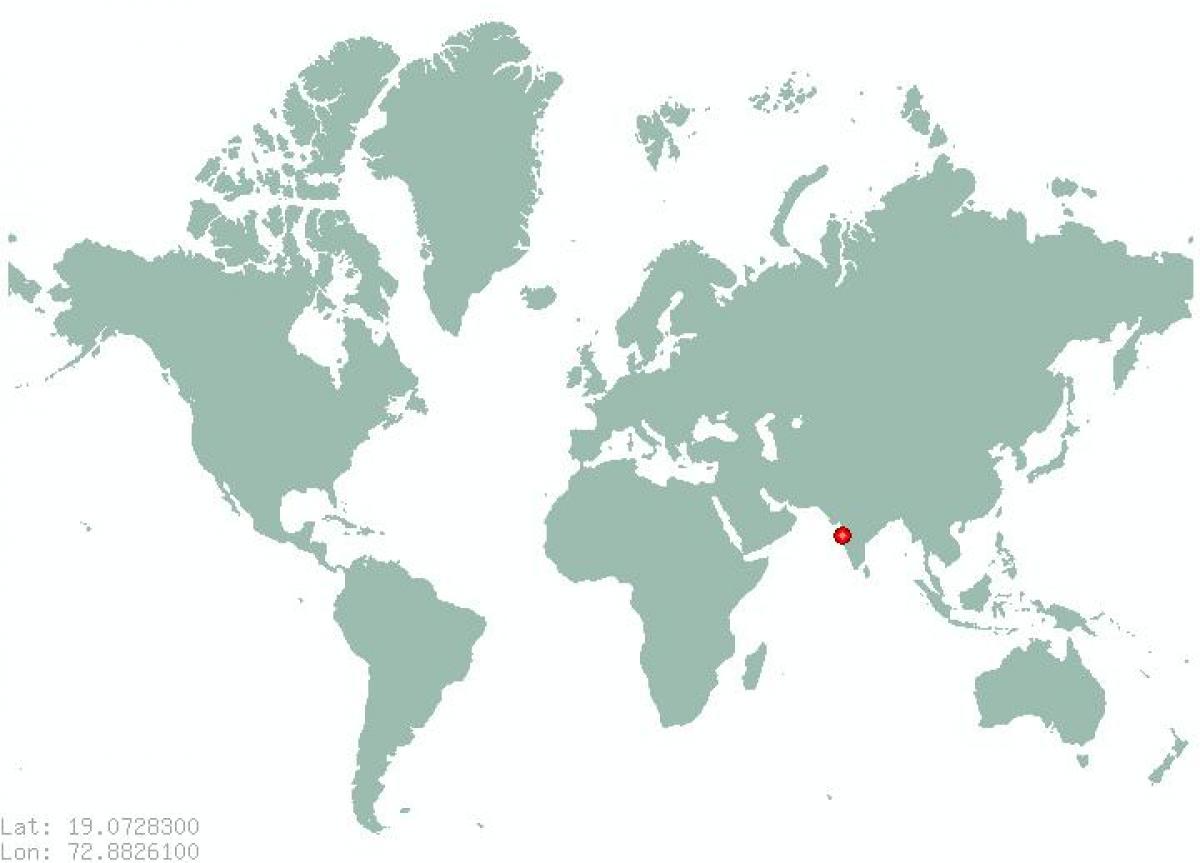Մումբայի աշխարհի քարտեզի վրա