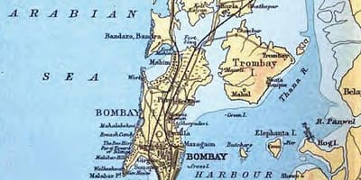 Հին քարտեզ Մումբայի