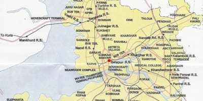 Քարտեզ քաղաքի գերագույն հանձնակատար Նավի Մումբայի